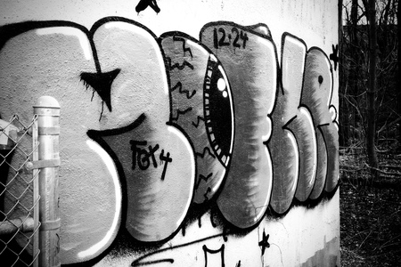 Graffiti on concrete by Fox4.